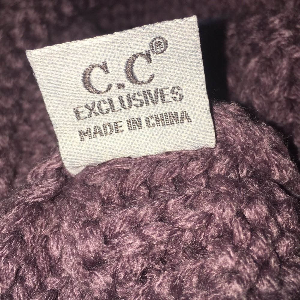 C.C Beanie Hat in Violet NWT - Picture 9 of 10